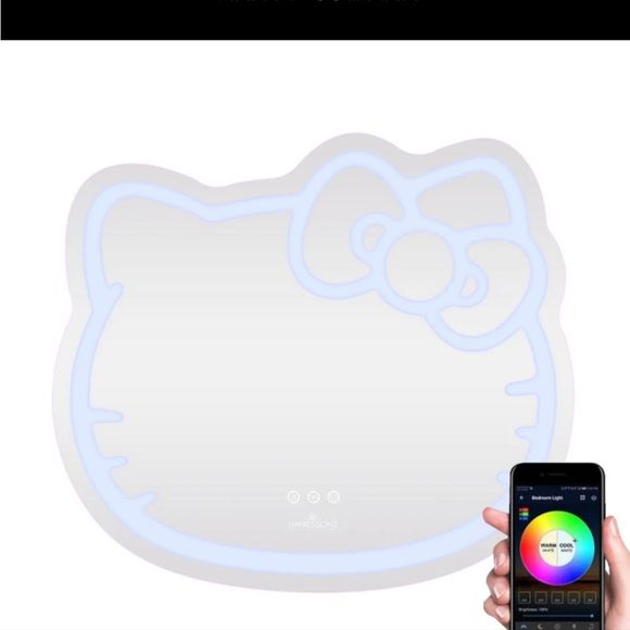 Impressions Hello Kitty Smart Wi-Fi LED Wall Mirror - Picture 8 of 15